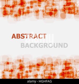 Abstract orange rounded rectangle overlapping background, stock vector Stock Vector