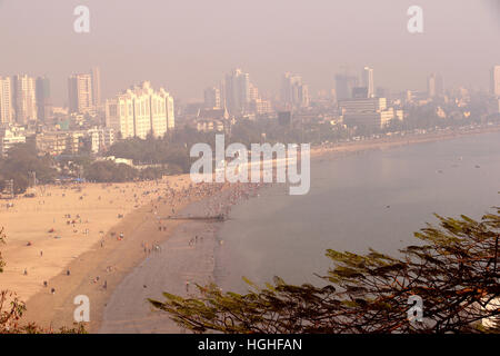 Girgaum Chowpatty Beach, Mumbai Stock Photo