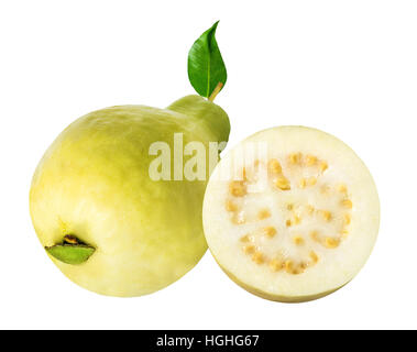 guava isolated on white background Stock Photo