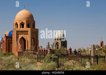 Central asian cemetery near Almaty, Kazakhstan Stock Photo
