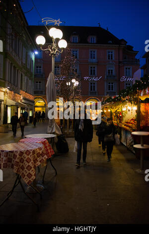 tour of the Christmas markets in the cities of Bolzano, Merano and Bressanone, during the epiphany Stock Photo