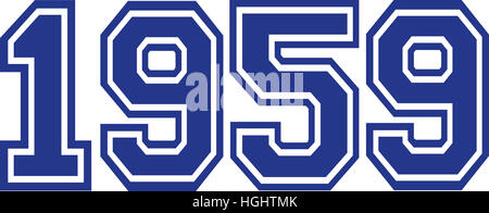 Calendar of year 1959 Stock Photo: 226485597 - Alamy