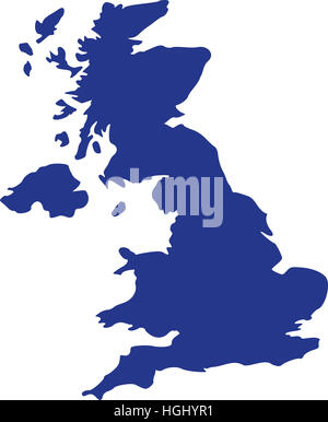 United Kingdom map Stock Photo