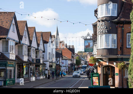 High Street, Lyndhurst, Hampshire, England, United Kingdom Stock Photo