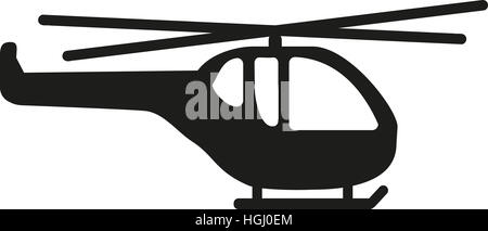 Helicopter pictogram Stock Photo