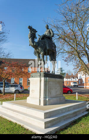 Gordon of Khartoum statue at Gordon's School, West End, Surrey, England, United Kingdom Stock Photo