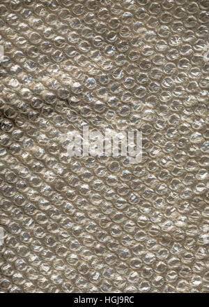 Closeup view of polyethylene air bubble for shock proof packing Stock Photo
