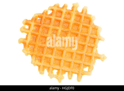Sweet wafers closeup isolated on white background Stock Photo