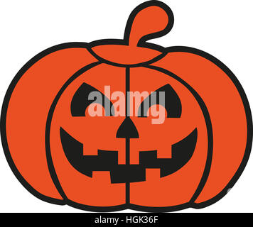Halloween pumpkin icon Stock Photo