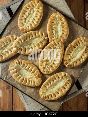 Karelian pies. Traditional pasties from Finland Stock Photo