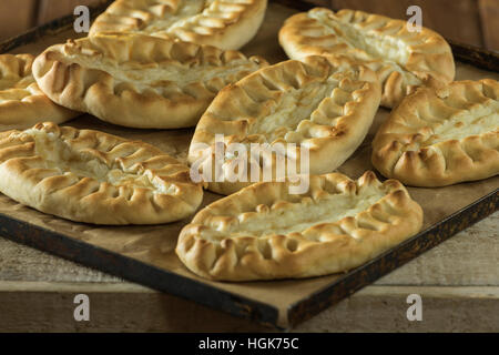 Karelian pies. Traditional pasties from Finland Stock Photo