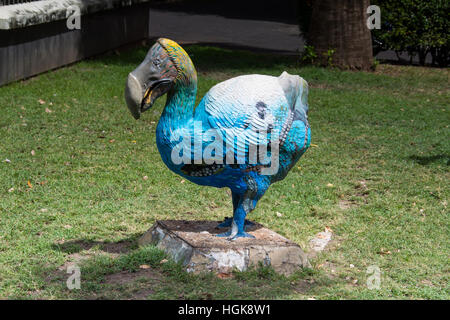 Modern statue of a Dodo in Port Louis, Mauritius Stock Photo