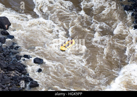 Rafting at Victoria Falls Stock Photo