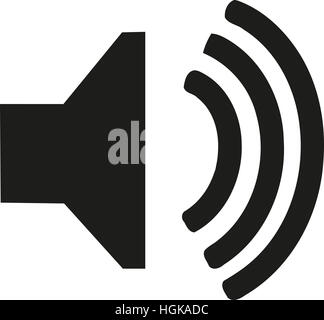 Audio speaker icon Stock Photo