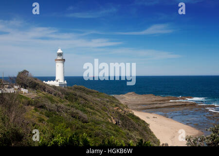 Norah Head lighthouse and beach Central Coast NSW Australia Stock Photo