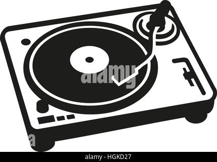 Retro turntable Stock Photo