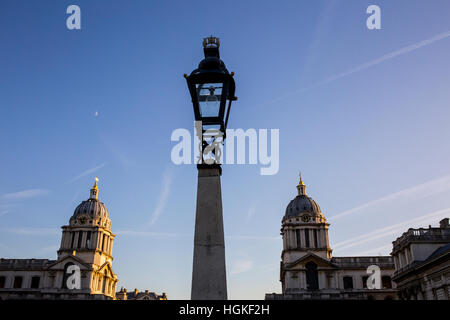 GV image of Greenwich University which is on the site on the Old Royal Navy College, London UK Stock Photo