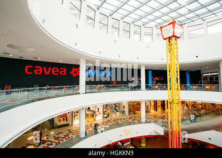 Tbilisi, Georgia - May 24, 2016: Cinema Cavea IMAX at the modern shopping mall East Point Stock Photo