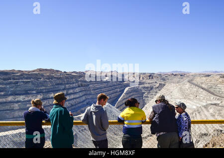 Visitors at Rio Tinto's Rössing uranium mine near Swakopmund, Namibia