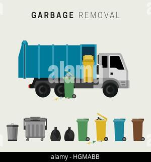 Garbage removal Stock Vector