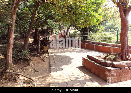 Mahabaleshwar hill station near Mumbai. Tourists can explore magic in Monkey Point, Arthur seat Point, Kate's Point, Needle Hole or Elephant Point etc Stock Photo