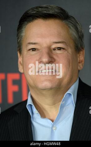 New York, USA. 11th Jan, 2017. Ted Sarandos at arrivals for 'Lemony Snicket's A Series Of Unfortunate Events' World Premiere on NETFLIX, AMC Loews Lincoln Square, New York. Credit: Kristin Callahan/Everett Collection/Alamy Live News Stock Photo