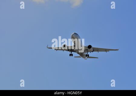Plane in the sky Stock Photo