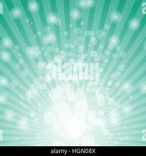 Abstract bokeh on green background, stock vector Stock Vector