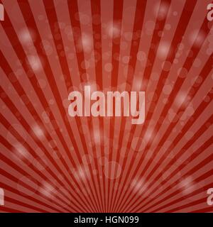 Abstract bokeh on red background, stock vector Stock Vector