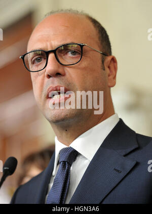 Consultations at the Quirinale for the appointment of the next Italian Prime Minister  Featuring: Angelino Alfano Where: Rome, Italy When: 10 Dec 2016 Credit: IPA/WENN.com  **Only available for publication in UK, USA, Germany, Austria, Switzerland** Stock Photo