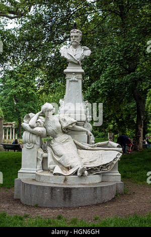 Monument for Guy de Maupassant, Paris Stock Photo