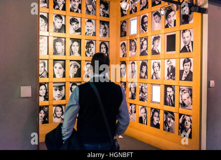 tourist visit National Museum of Cinema in Turin, Italy. Stock Photo