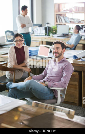 Portrait of architects in the office Stock Photo