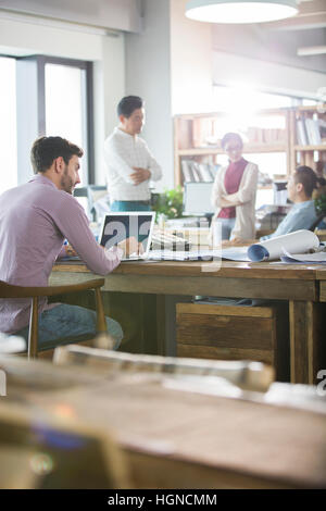 Architects working together in the office Stock Photo