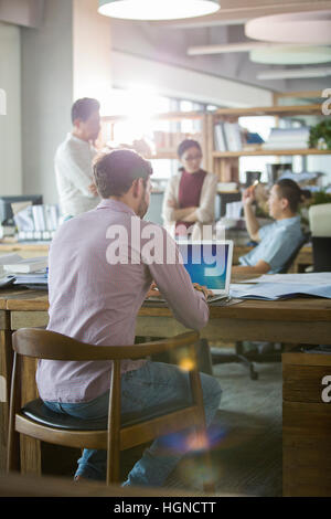 Architects working in the office Stock Photo