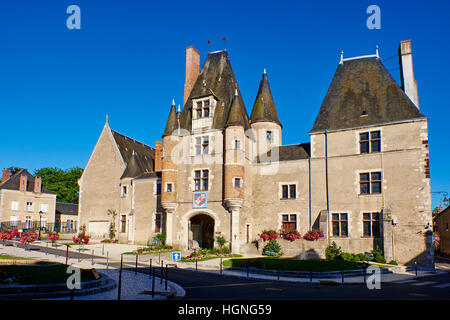 France, Cher (18), Sologne, Aubigny-sur-Nere, the Jacques Coeur road, city of Stuart, Stuarts Castle Stock Photo