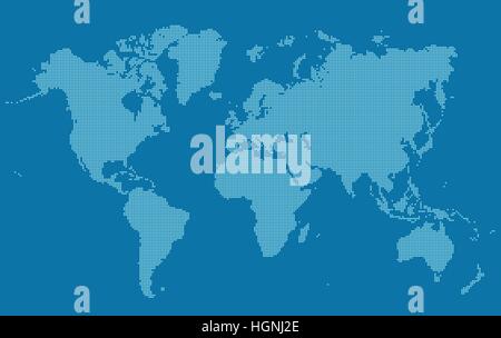 Pixel world vector graphic illustration Stock Vector Image & Art - Alamy