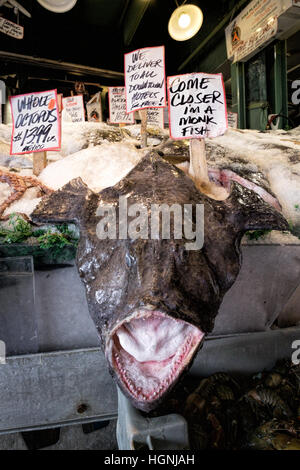 Pike's Place Market, in Seattle, Washington, is an open air market with a wide variety of vendors.The Market is one of the oldest in the United States Stock Photo