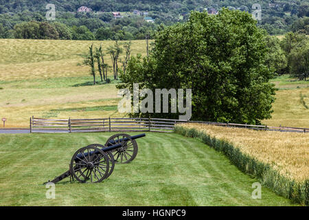 Antietam Battlefield, Maryland.  Cultivated Fields Today Cover the Battlefield. Stock Photo