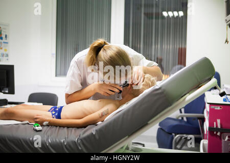 PEDIATRIC EMERGENCY UNIT Stock Photo