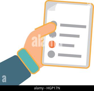 document with bullet points  icon image vector illustration design Stock Vector