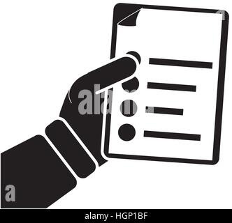 document with bullet points  icon image vector illustration design Stock Vector