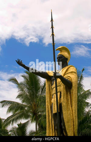 Hawaii, Big Island, Hilo, Wailoa River State Park, King Kamehameha the ...