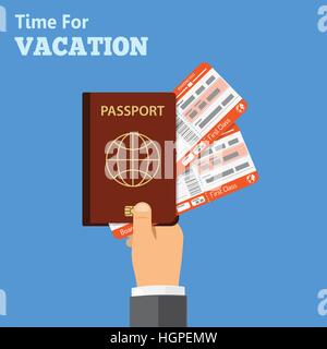 Vacation and Tourism Concept Stock Vector