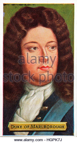 John Churchill, 1st Duke of Marlborough, English soldier and statesman, 1650 –1722 Stock Photo