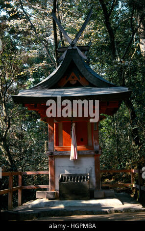 small shrine kasuga wakamiya shrine nara japan Stock Photo