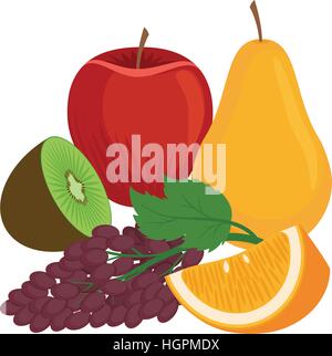 Set of fresh healthy vegetables isolated. Flat design. Organic farm illustration. Healthy lifestyle vector design elements. Stock Vector