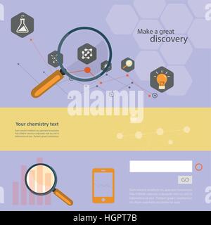 Set of flat design concepts for web and printing Stock Vector