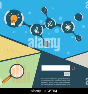 Set of flat design concepts for web and printing Stock Vector