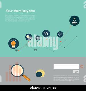 Set of flat design concepts for web and printing Stock Vector